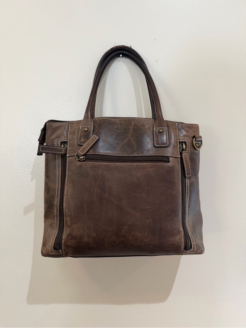 gun tote'n mamas GTM purse Brown Leather Concealed Carry gun holder